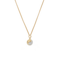 Balance Small Stationary Belcher Necklace : In Mixed Gold