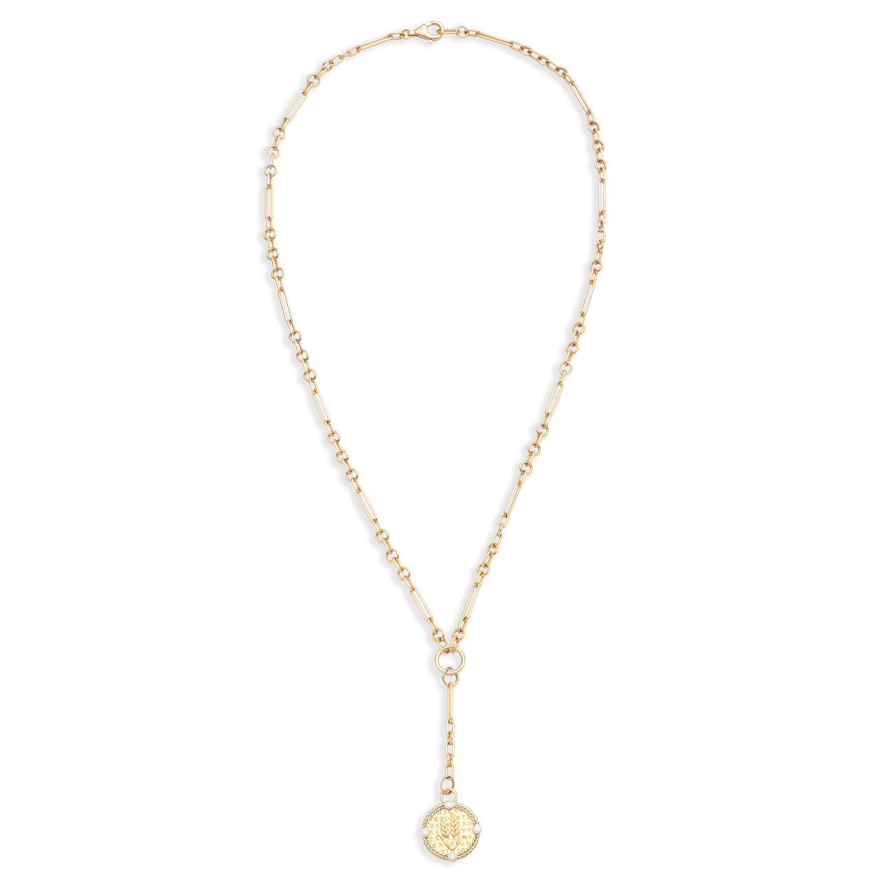 Infinite Gratitude Braided Wheat Fine Mixed Clip Extension Necklace : in Yellow Gold with Diamonds