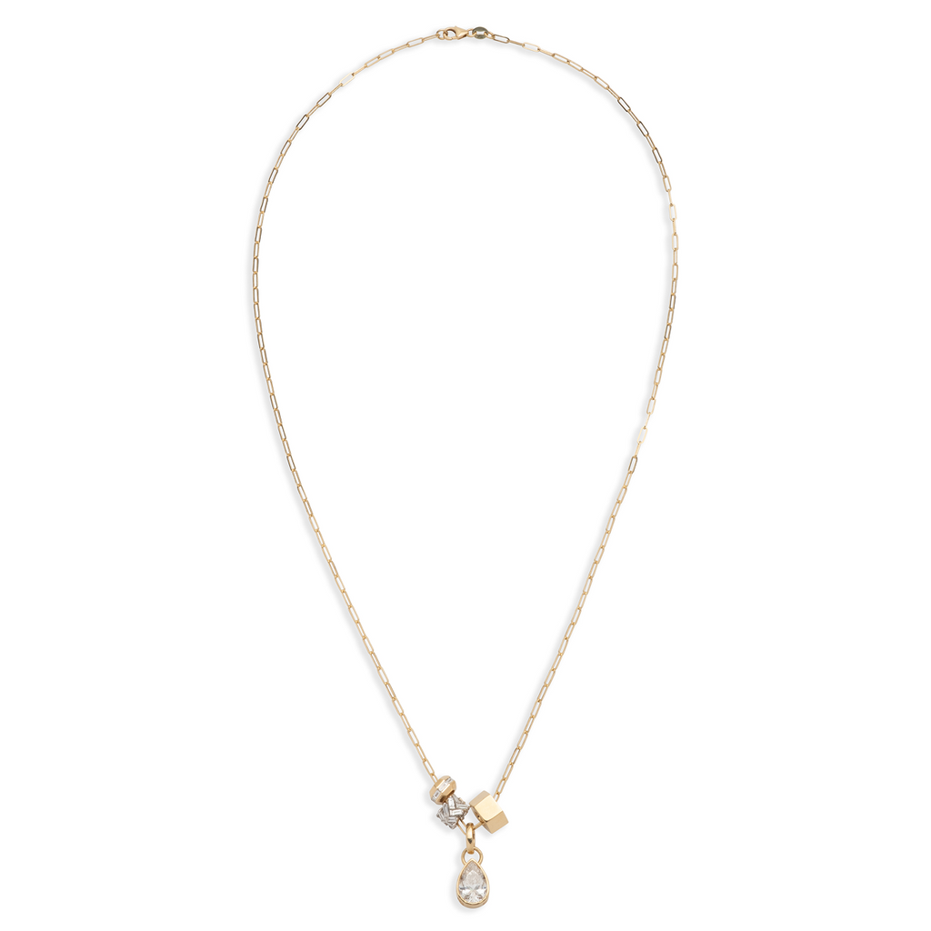 Forever & Always a Pair and Heart Beats Super Fine Clip Story : in Mixed Gold with Diamonds