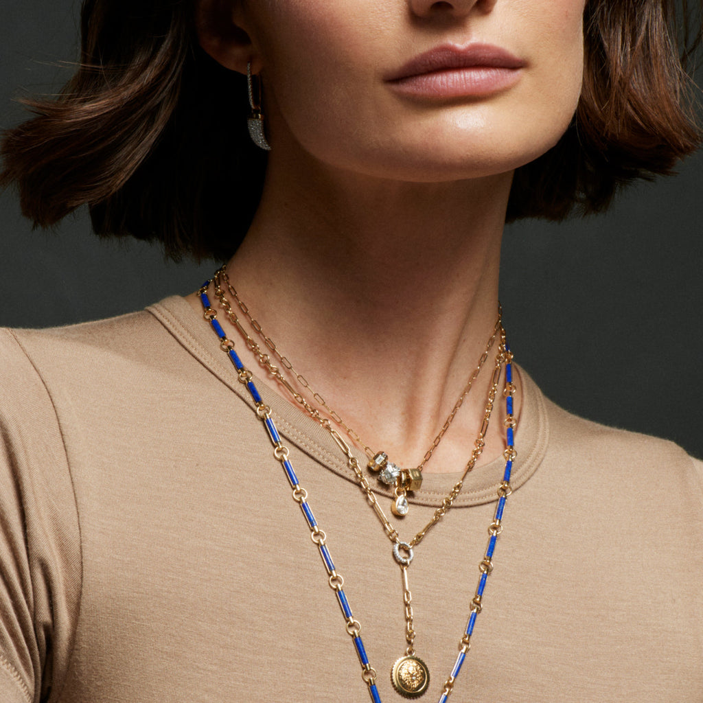 Forever & Always a Pair and Heart Beats Super Fine Clip Story : in Mixed Gold with Diamonds