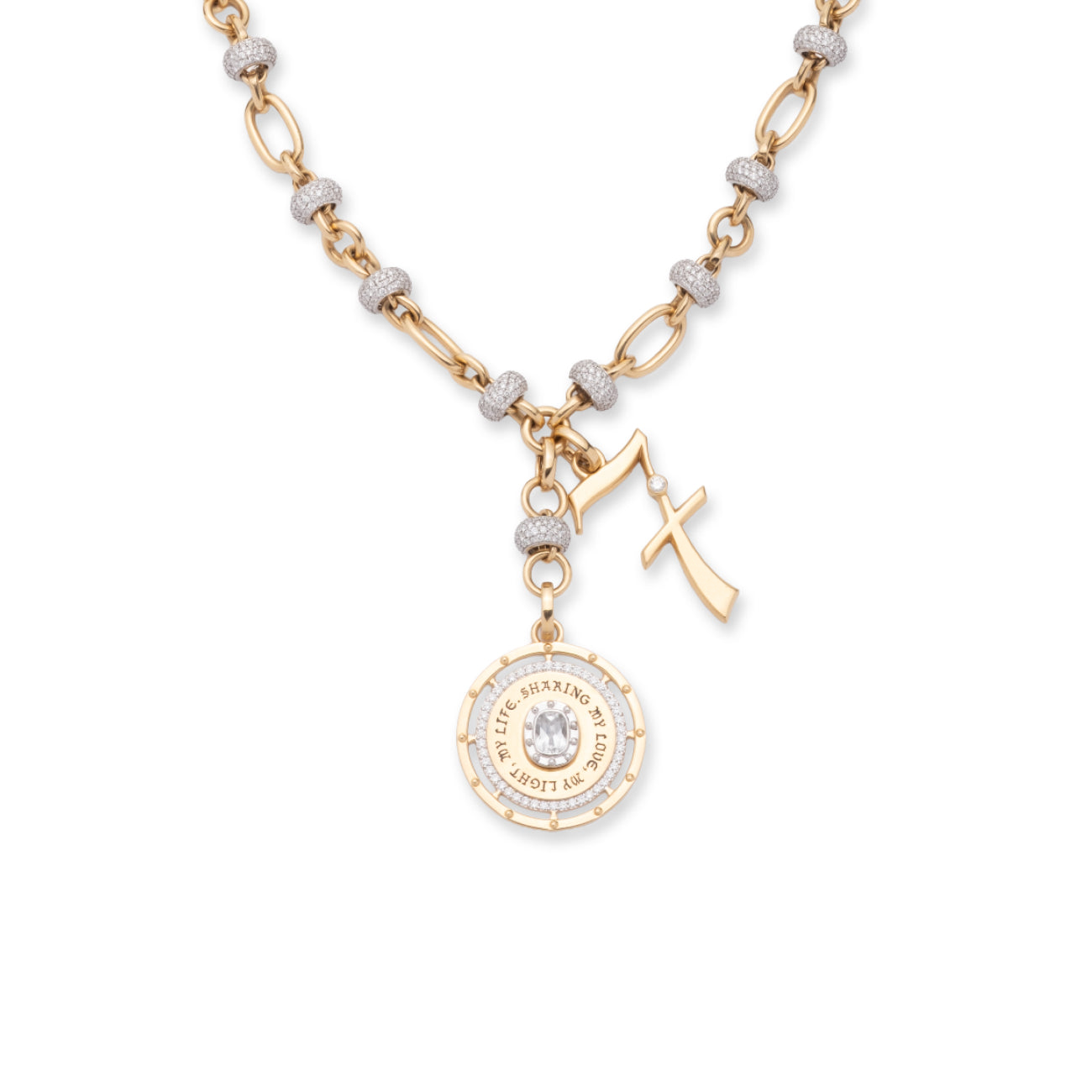 Commitment and Number Orbit Extension Story : in Yellow Gold with Diamonds