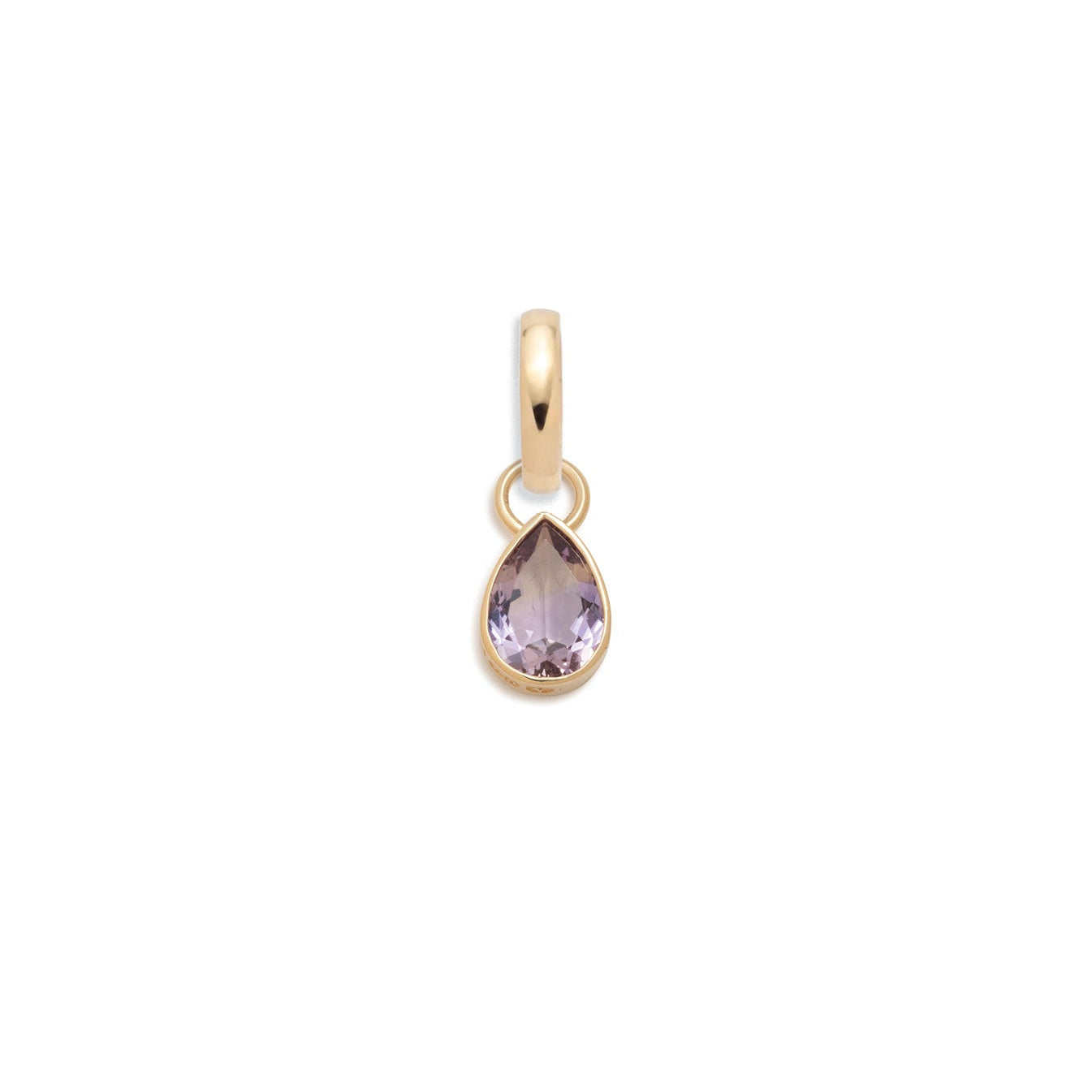 Forever & Always a Pair - Love : 0.65ct Amethyst Pear Pendant with Annex Link