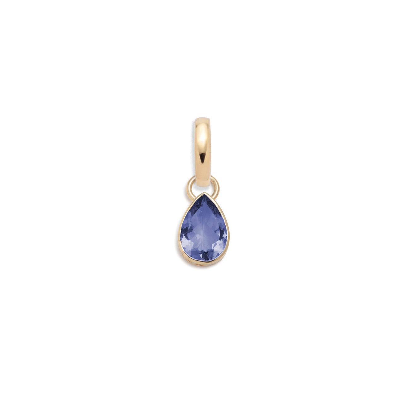 Forever & Always a Pair - Love : 0.85ct Tanzanite Pear Pendant with Annex Link